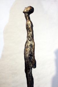 le psi sculpture en bronze, Marie-Josée Roy, gravure au burin : Jérôme Prieur