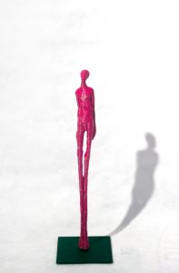 Sculpture impression 3D en PLA fushia, signée, série de 10